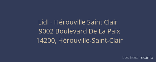 Lidl - Hérouville Saint Clair
