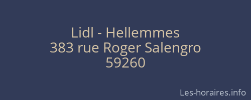 Lidl - Hellemmes