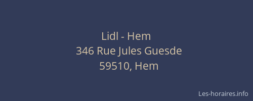 Lidl - Hem