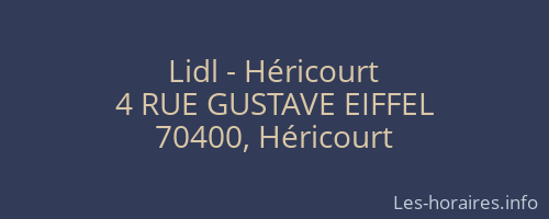 Lidl - Héricourt