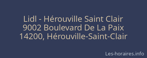 Lidl - Hérouville Saint Clair
