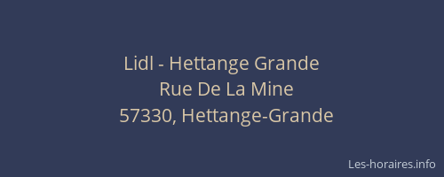 Lidl - Hettange Grande