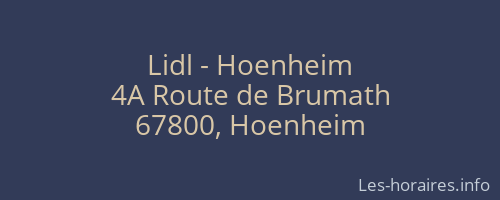 Lidl - Hoenheim