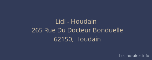Lidl - Houdain