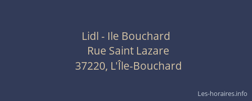Lidl - Ile Bouchard