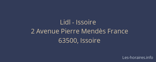 Lidl - Issoire