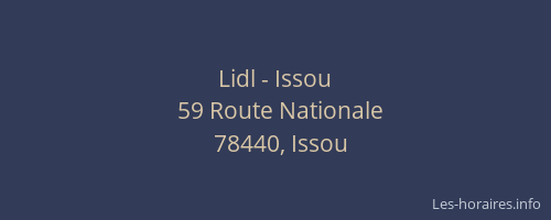 Lidl - Issou