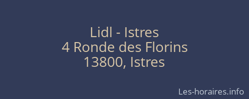 Lidl - Istres