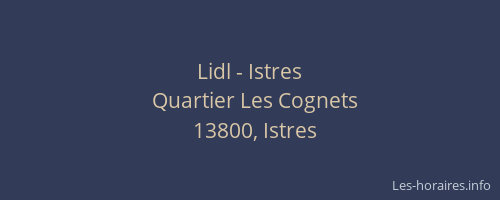 Lidl - Istres
