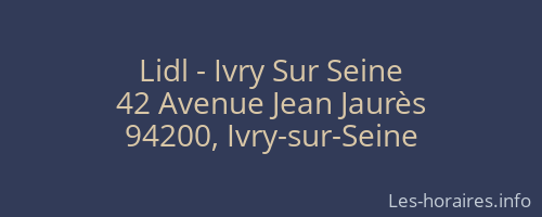 Lidl - Ivry Sur Seine