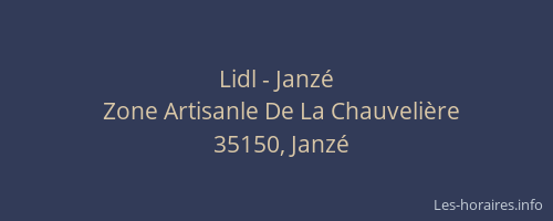 Lidl - Janzé