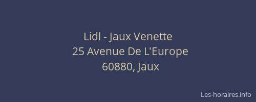 Lidl - Jaux Venette