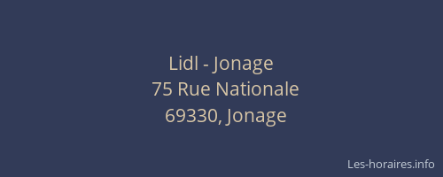 Lidl - Jonage