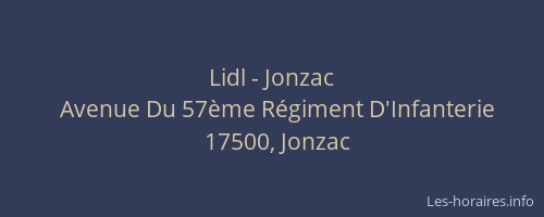 Lidl - Jonzac