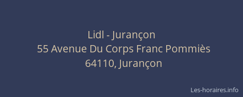 Lidl - Jurançon