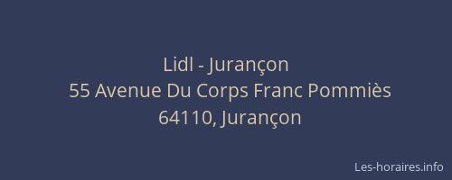 Lidl - Juran&ccedil;on