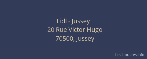 Lidl - Jussey