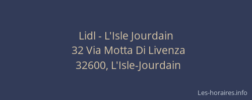 Lidl - L'Isle Jourdain