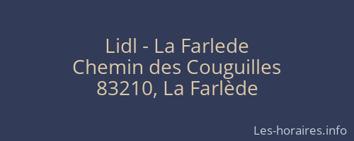 Lidl - La Farlede