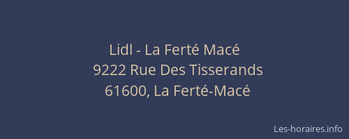 Lidl - La Ferté Macé
