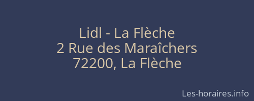 Lidl - La Flèche