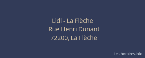 Lidl - La Flèche