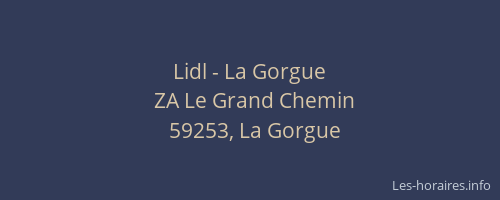 Lidl - La Gorgue