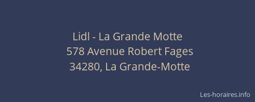 Lidl - La Grande Motte