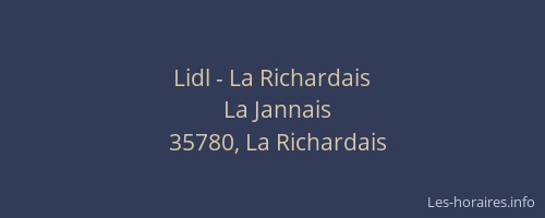 Lidl - La Richardais