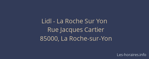 Lidl - La Roche Sur Yon