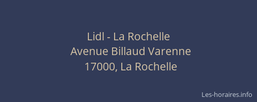 Lidl - La Rochelle