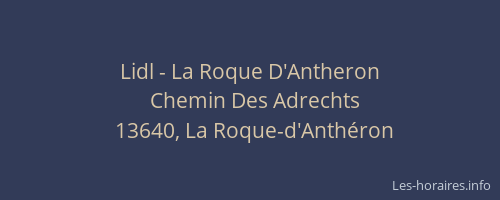 Lidl - La Roque D'Antheron