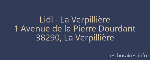Lidl - La Verpillière