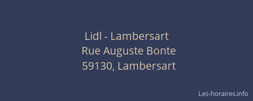 Lidl - Lambersart