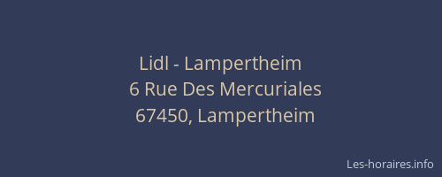 Lidl - Lampertheim