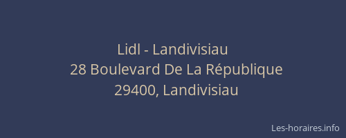 Lidl - Landivisiau