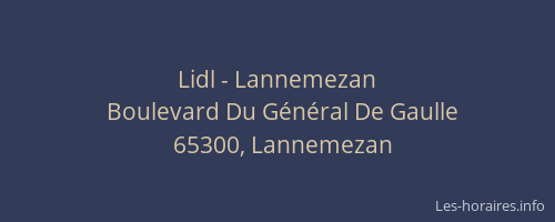 Lidl - Lannemezan