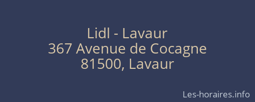 Lidl - Lavaur