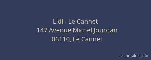 Lidl - Le Cannet