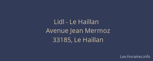 Lidl - Le Haillan