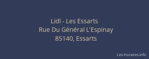 Lidl - Les Essarts