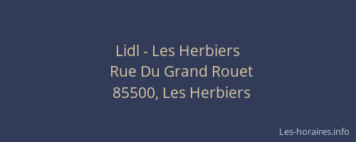 Lidl - Les Herbiers