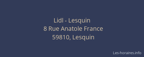 Lidl - Lesquin