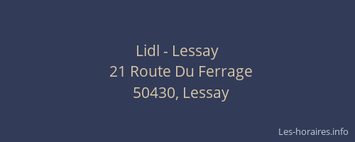 Lidl - Lessay