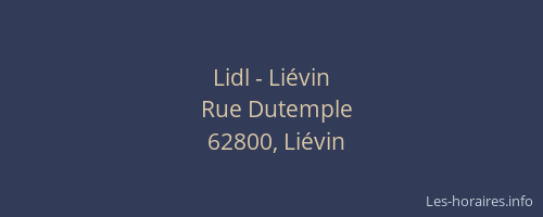 Lidl - Liévin
