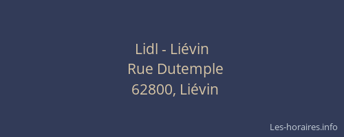 Lidl - Li&eacute;vin