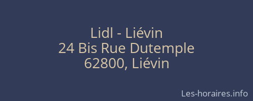 Lidl - Liévin