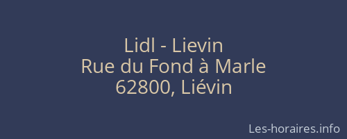 Lidl - Lievin