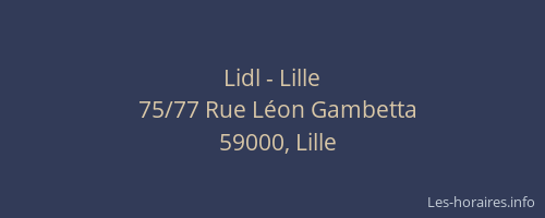 Lidl - Lille