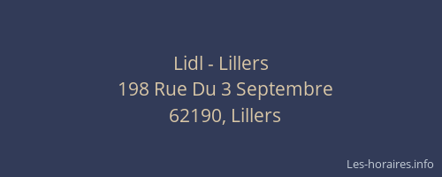 Lidl - Lillers